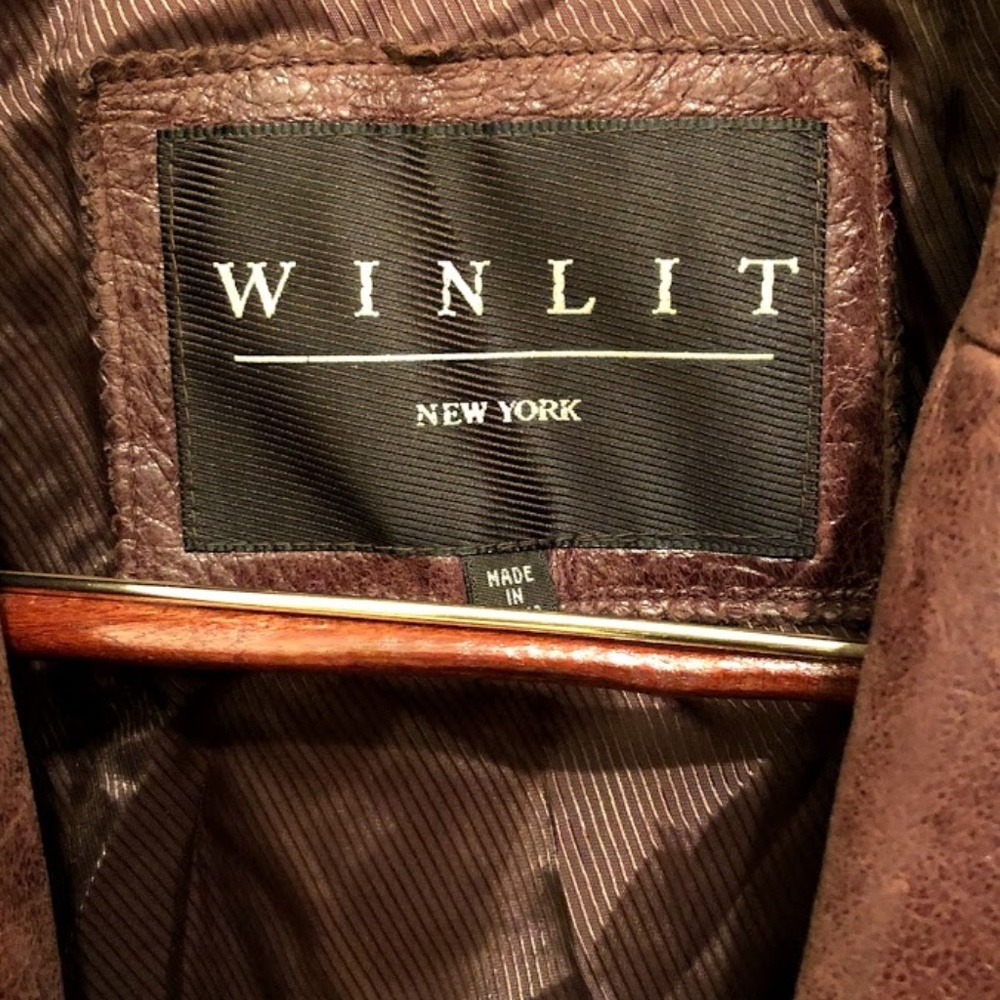 Vintage, Winlit Leather Jacket, L